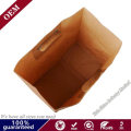 Wholesale Kraft Paper Bags Reusable Paper Lunch Bags Sandwich Paper Bags with Die Cut Hanle/Flat Handle